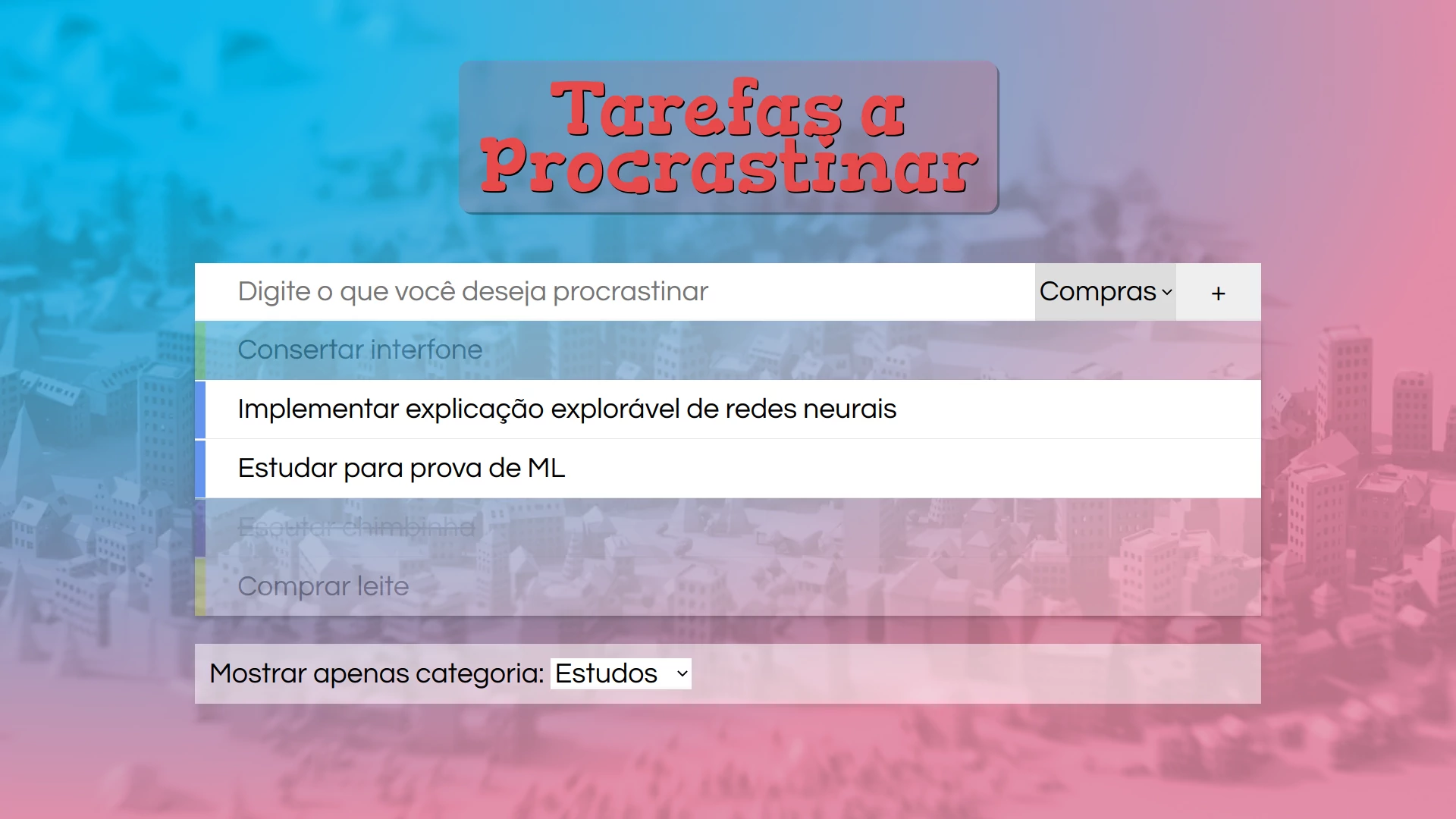 Resultado final da atividade